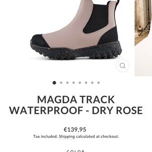 Magda Track Waterproof Boots - Dry Rose - NEW W/TAGS